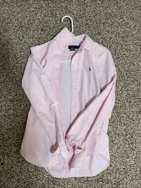 Polo by Ralph Lauren Pink Striped Button-Down Shirt